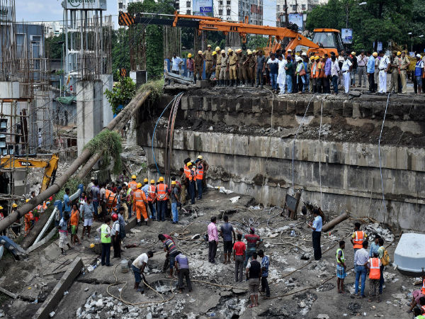 Majerhat bridge, believed to be more than 40 years old