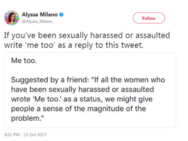 #MeToo movement a worldwide phenomenon now #MeToo movement a worldwide phenomenon now