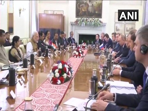 India-Russia bilateral meeting at Hyderabad House