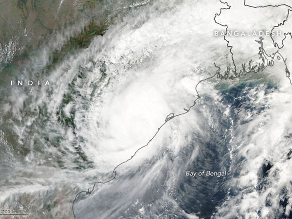 Cyclone Titli. Courtesy: NASA