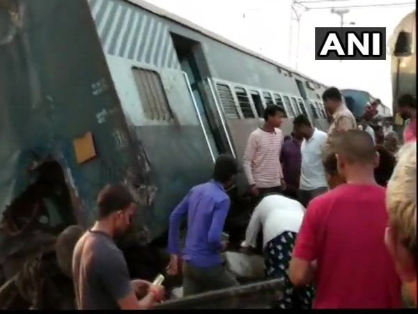 5 killed, several injured after New Farakka Express train derails in UP. Courtesy: ANI news 5 killed, several injured after New Farakka Express train derails in UP. Courtesy: ANI news