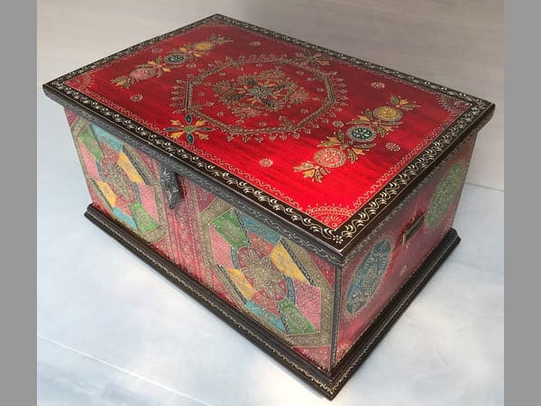 Hand-woven dhurries made by weavers of Mirzapur