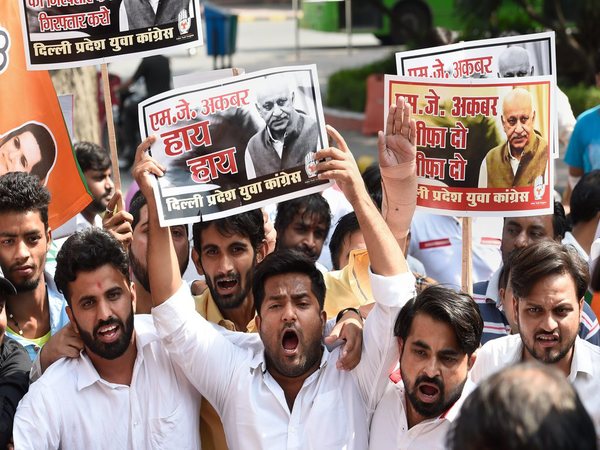 Youth Congress members protest 