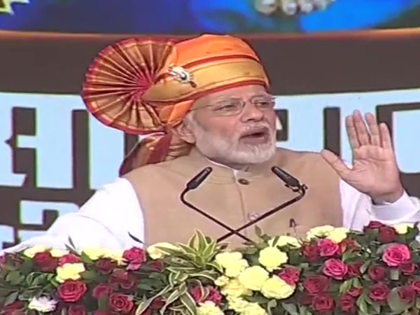 PM Modi addressing in Shirdi