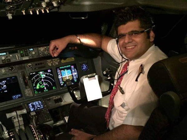 Indian pilot Bhavye Suneja leading the flight