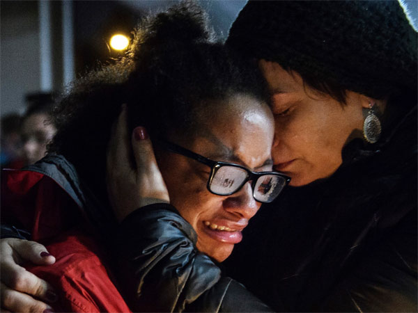 Public steps forward to the vigil