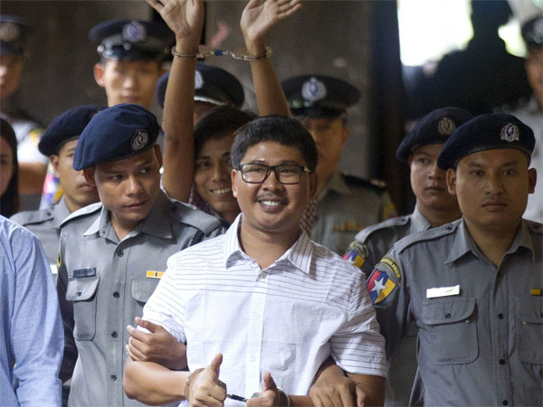 Reuters journalists Wa Lone and Kyaw Soe Oo 
