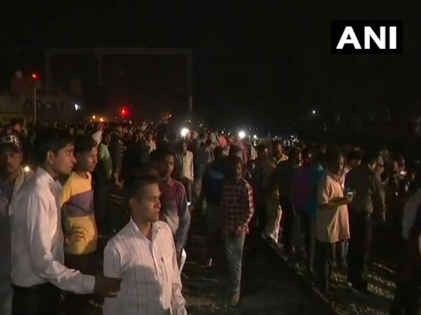 Punjab: Several feared dead as a train runs into burning Ravan effigy near Amritsar Punjab: Several feared dead as a train runs into burning Ravan effigy near Amritsar