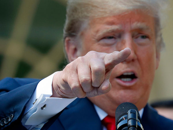 US president Donald Trump