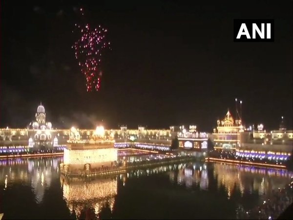 Fireworks at the Golden Temple in Amritsar
