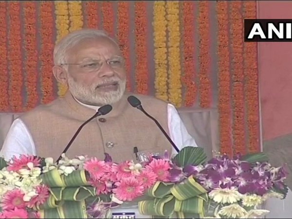 PM Modi addressing election rally in Jagdalpur, Chhattisgarh. Courtesy: ANI news PM Modi addressing election rally in Jagdalpur, Chhattisgarh. Courtesy: ANI news