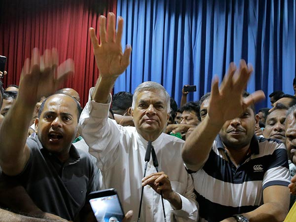 Wickremesinghe continues to claim he is lawful PM