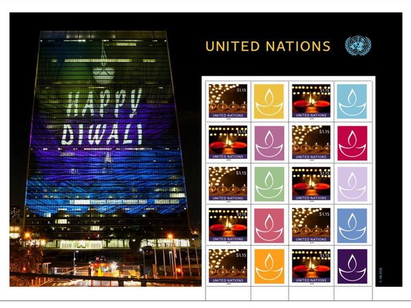 Stamps released by UN
