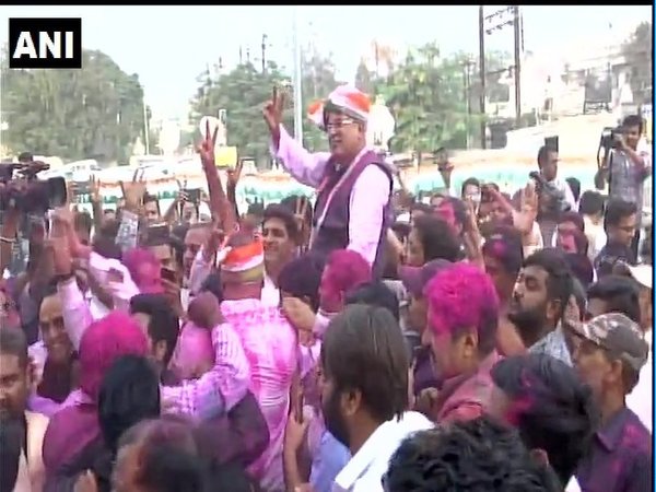 Rapturous celebrations break out in Raipur