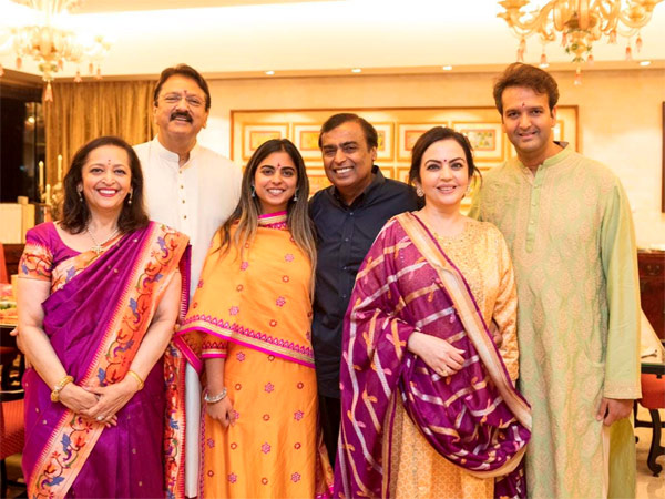 Piramal and Ambani family during engagement
