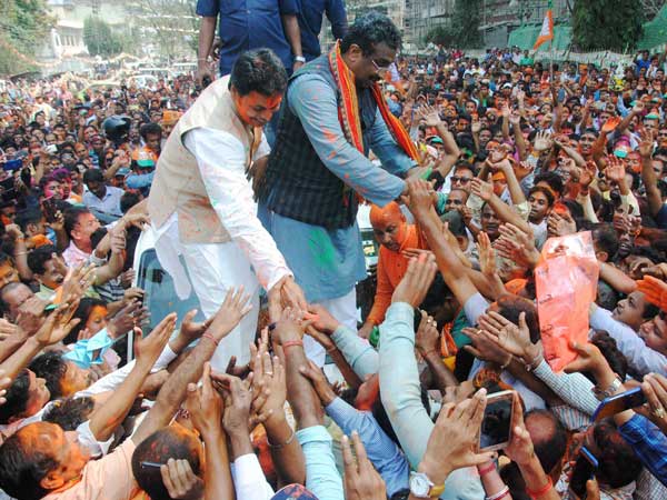 Left bastion crumbled against saffron onslaught