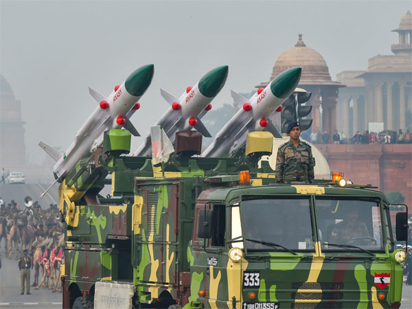 Akash missiles at Rajpath