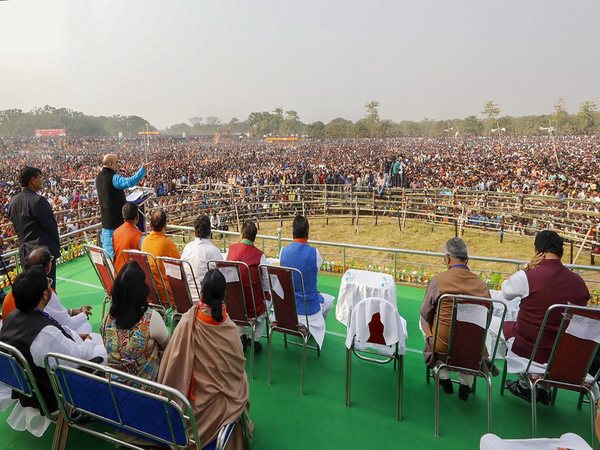 Amit Shah addressing rally in Malda (Image - PTI) Amit Shah addressing rally in Malda (Image - PTI)