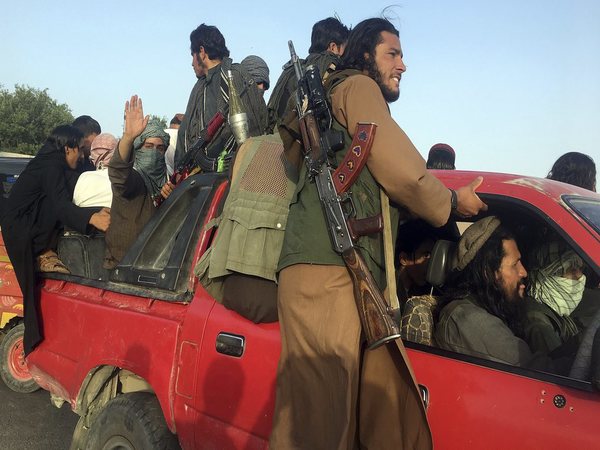 Taliban fighters in Afghanistan
