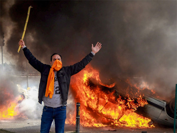 Vehicles set on fire 