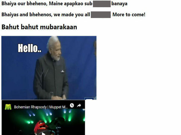 BJPs official website hacked