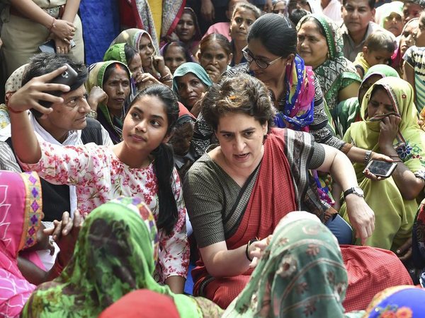 Priyanka Gandhi Vadra's interaction