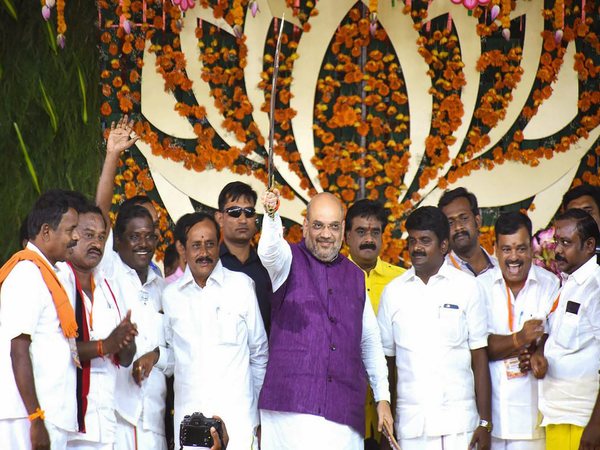  BJP president Amit Shah in Sivaganga