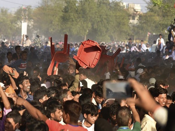 Ruckus at PM Modi rally