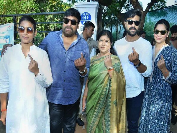 Chiranjeevi and his family