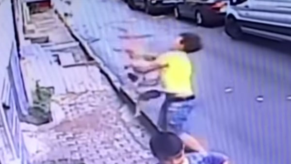 WATCH: Alert teenager catches 2-year-old falling from second floor window in Istanbul WATCH: Alert teenager catches 2-year-old falling from second floor window in Istanbul