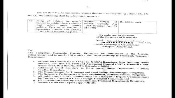 Karnataka: Here are the revised traffic offence fines; Can phones be used for navigation