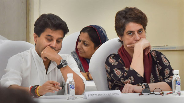 Priyanka Gandhi and Jyotiradiya Scindia
