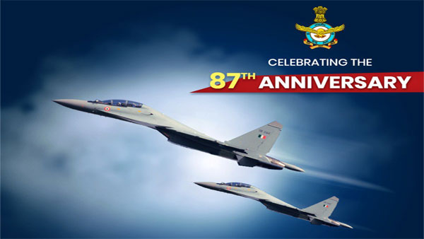 How is Indian Air force Day celebrated?