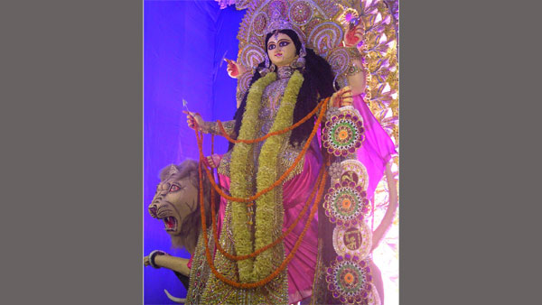 About the idol of Goddess Jagadhatri: 