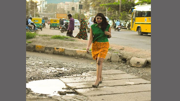 A unique way to highlight potholes in Bluru: Turn them into photo ops and embarrass the authorities