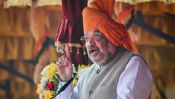 Union Home Minister Amit Shah addresses during the 56the raising day of the Sashastra Seema Bal (SSB), in New Delhi Union Home Minister Amit Shah addresses during the 56the raising day of the Sashastra Seema Bal (SSB), in New Delhi