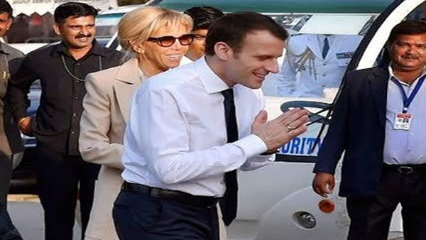 Emmanuel Macron adopts Indian style
