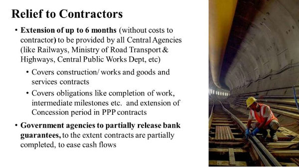 Relief for contractors