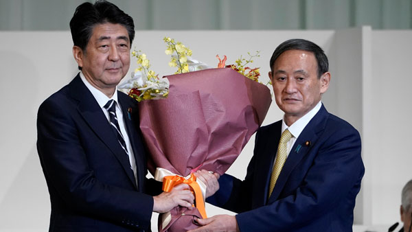 Yoshihide Suga elected Japans new prime minister succeeding Shinzo Abe Yoshihide Suga elected Japans new prime minister succeeding Shinzo Abe