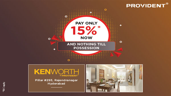 Pay just 15 % now and book your dream home at Provident Kenworth
