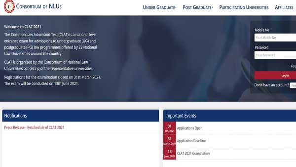 CLAT 2021 registration last date extended again CLAT 2021 registration last date extended again