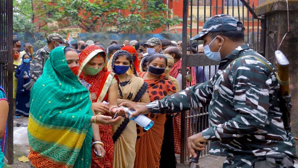 76.16 per cent voter turnout in violence-hit 4th phase of Bengal polls, more troops deployed 76.16 per cent voter turnout in violence-hit 4th phase of Bengal polls, more troops deployed