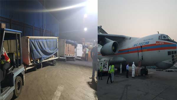 Coronavirus second wave: Russia sends aid to India; Oxygen concentrators, ventilators, medicines arrive Coronavirus second wave: Russia sends aid to India; Oxygen concentrators, ventilators, medicines arrive