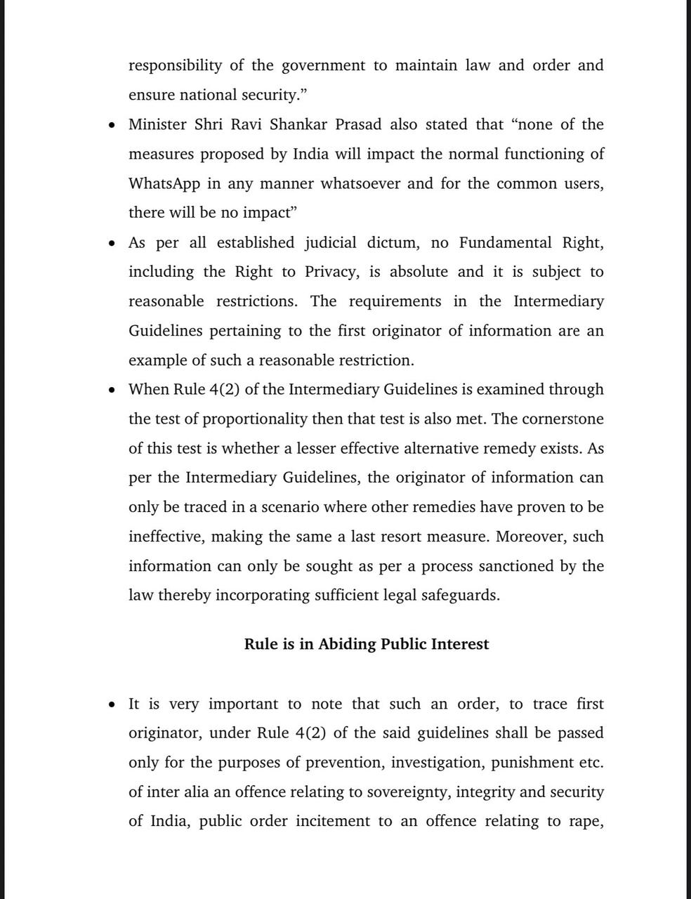 We respect right of privacy, has no intention to violate it: Govt responds to Whatsapp