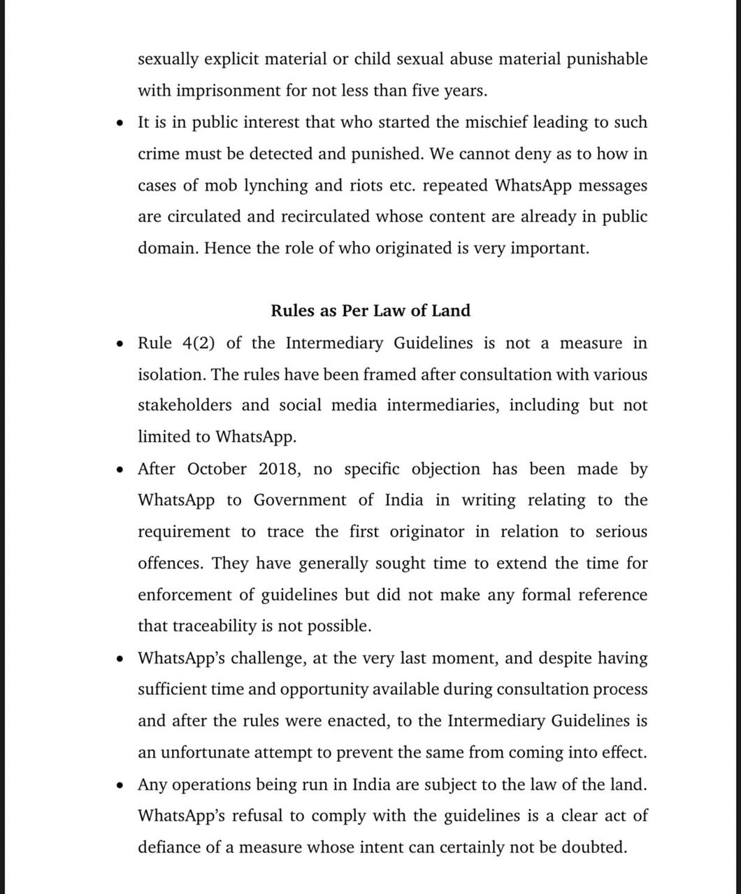 We respect right of privacy, has no intention to violate it: Govt responds to Whatsapp