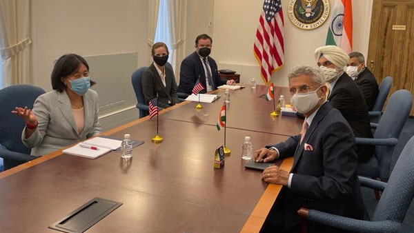 Jaishankar in US holds talks with lawmakers, discusses vaccines, Quad Jaishankar in US holds talks with lawmakers, discusses vaccines, Quad