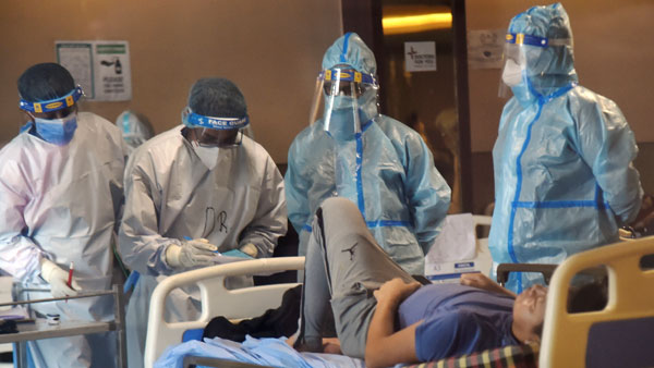 Top 5 states with high COVID-19 cases Top 5 states with high COVID-19 cases