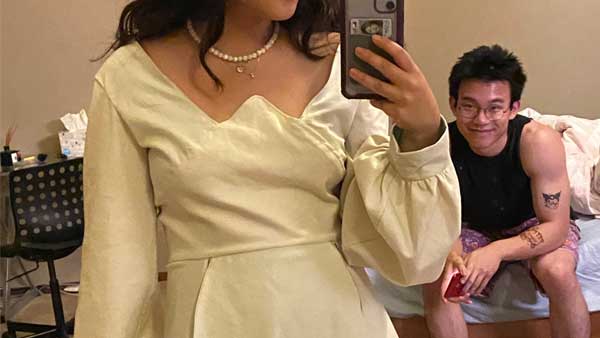 Gesture goes viral after her boyfriend made her a dress for graduation day Gesture goes viral after her boyfriend made her a dress for graduation day