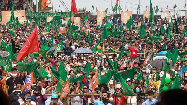 Percentage break-down of funds received by MPs: