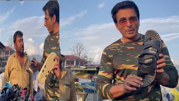 WATCH: Sonu Sood surprises Srinagar street hawker by turning up at his stall, then bargains WATCH: Sonu Sood surprises Srinagar street hawker by turning up at his stall, then bargains